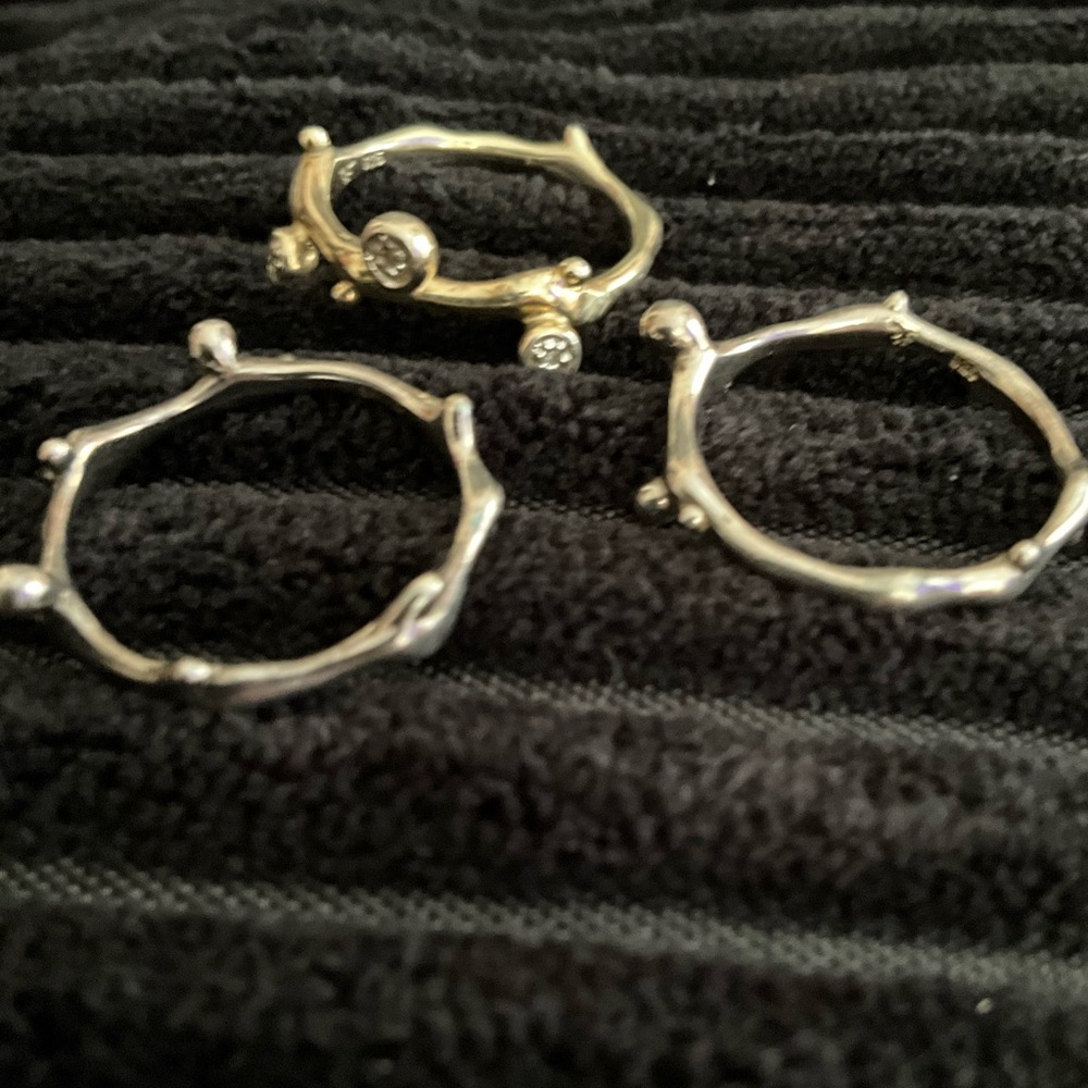 Sterling Silver Stackable Ring Set - image 3